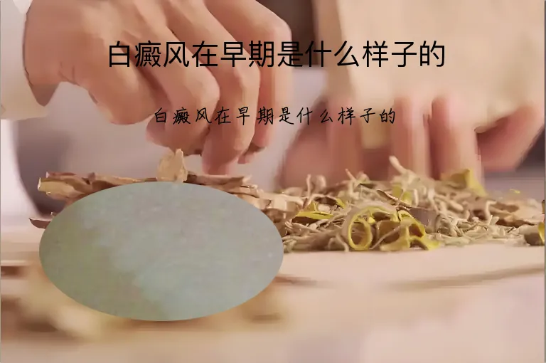 白癜风在早期是什么样子的